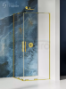 NEW TRENDY Kabina prysznicowa przesuwna SMART LIGHT GOLD 120x120x200 EXK-4277